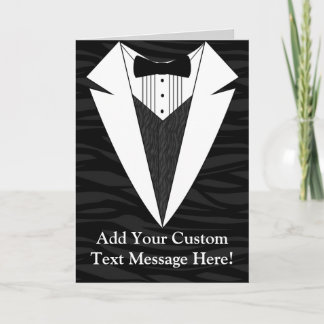 Black/White Tuxedo Card