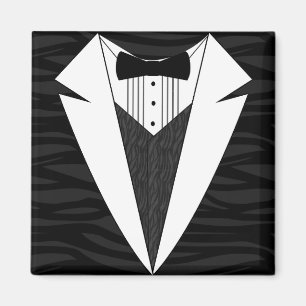 Black/White Tuxedo Magnet