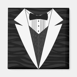Black/White Tuxedo Magnet