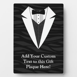 Black/White Tuxedo Plaque