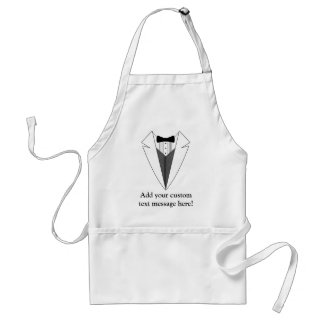 Black/White Tuxedo Standard Apron