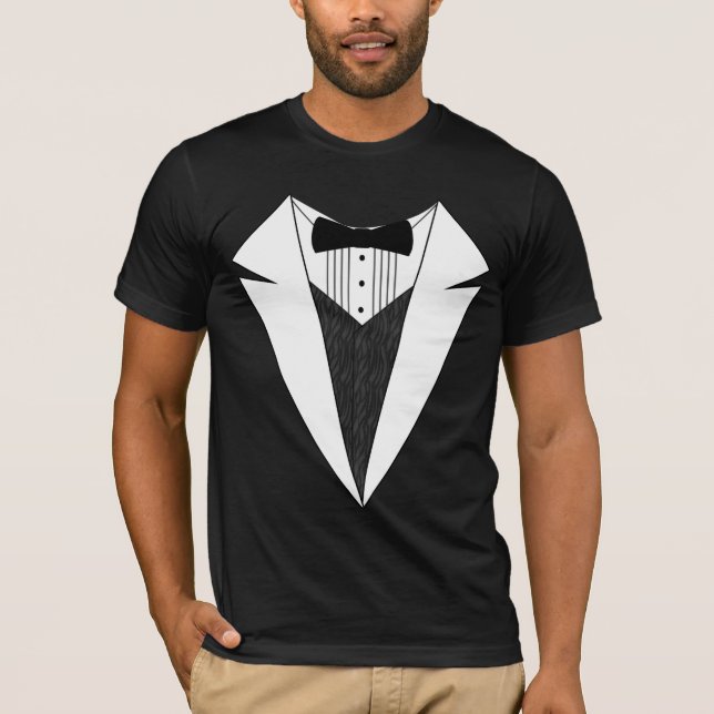 Black/White Tuxedo T-Shirt (Front)