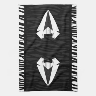 Black/White Tuxedo Tea Towel