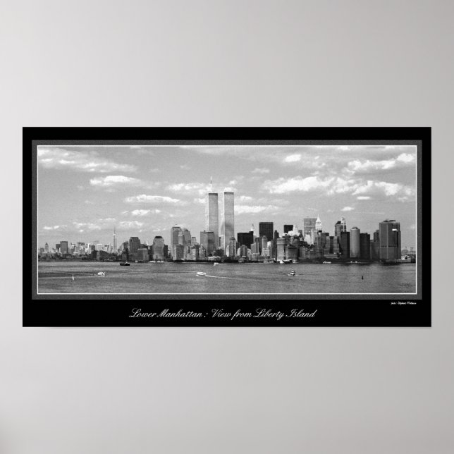 Black & White Twin Towers poster (Front)