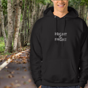 Black white typography inspirational quote hoodie