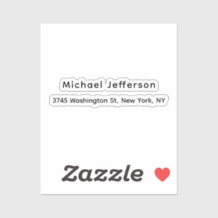 Black White Unique Classical Elegant Plain