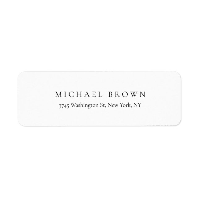 Black White Unique Classical Elegant Plain (Front)