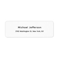 Black White Unique Classical Elegant Plain