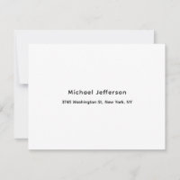 Black White Unique Classical Elegant Plain