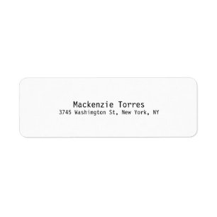 Black & White Unique Modern Plain