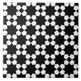 Black &white vector seamless pattern tile