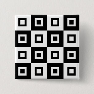 Black & White Vertigo 15 Cm Square Badge