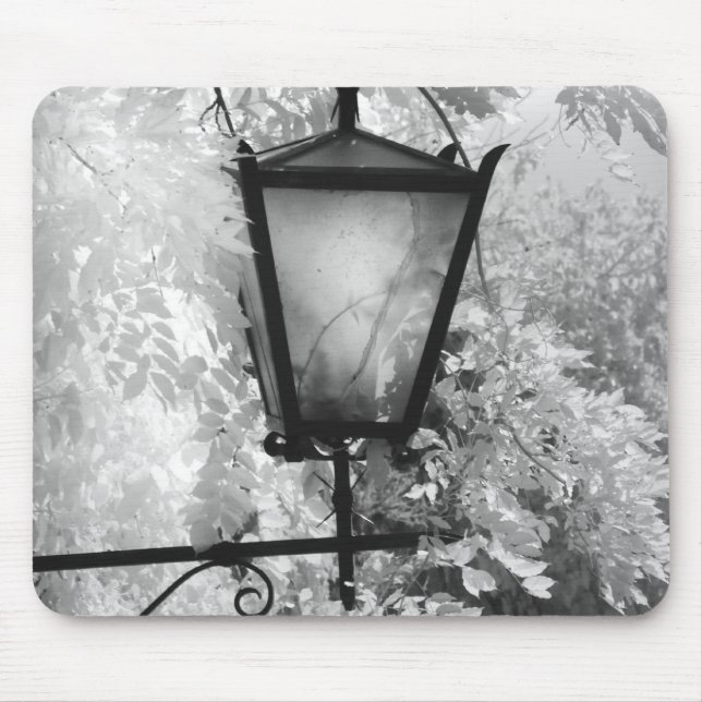 Black & White view of light fixture Mouse Mat (Front)