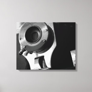 Black & White Vintage Film Camera Lens 16x20 Canvas Print