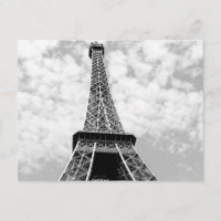 Black & White Vintage Paris Eiffel Tower