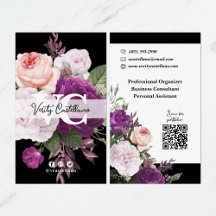 Black & White Vintage Roses Floral Simple Personal