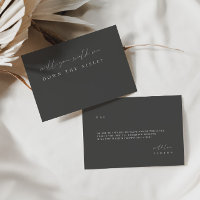 Black & White Walk Me Down The Aisle Proposal Card