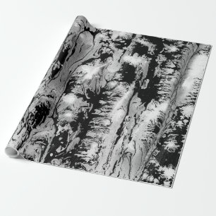 Black, white water texture design, marbling paper, wrapping paper