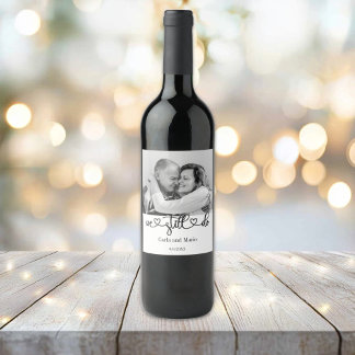 Black & White We Still Do Vow Renewal/Anniversary Wine Label