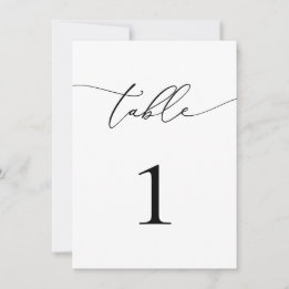 Black & White Wedding/Event Table Number