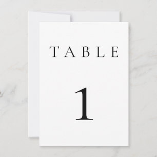 Black & White Wedding/Event Table Number
