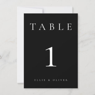 Black & White Wedding/Event Table Number