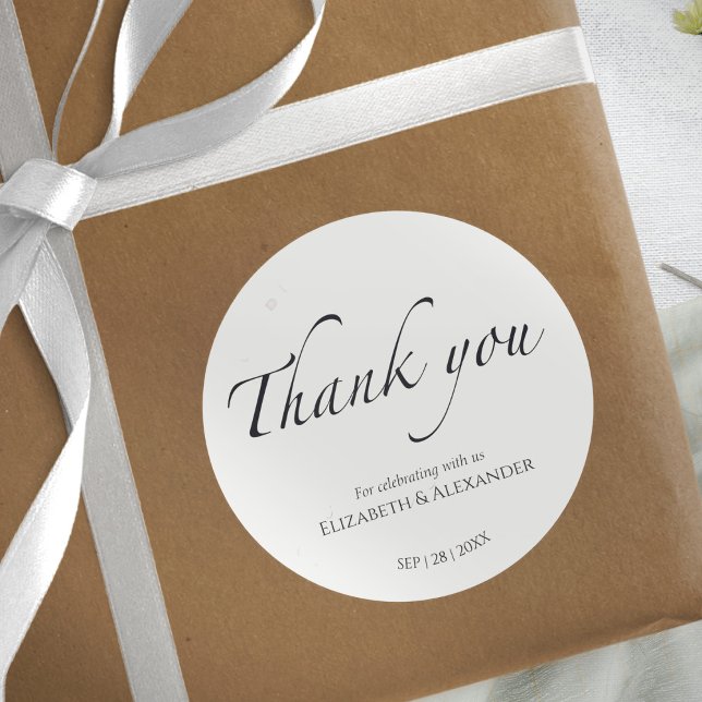 Black & White Wedding thank you Sticker (Creator Uploaded)