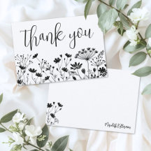 Black White Wildflower