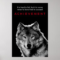 Black & White Wolf Achievement