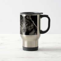 Black & White Wolf Artwork