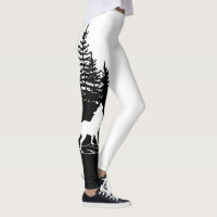 Black White Wolf Design
