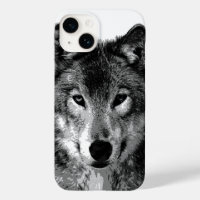 Black & White Wolf Eyes