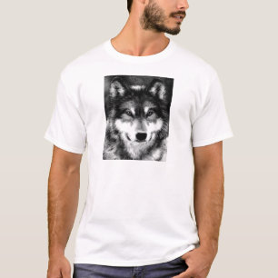 Black & White Wolf T-Shirt