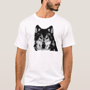 Black & White Wolf T-Shirt
