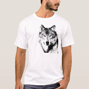 Black & White Wolf T-Shirt