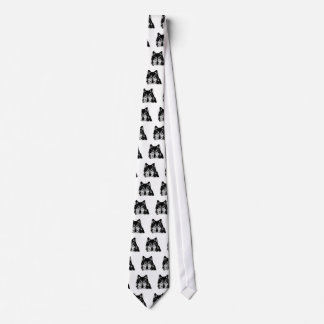 Black & White Wolf Tie