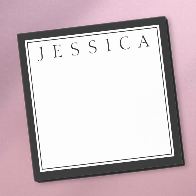 Black & White | Your Name Post-it Notes (Creator Uploaded)