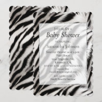 Black White Zebra Animal Print Safari