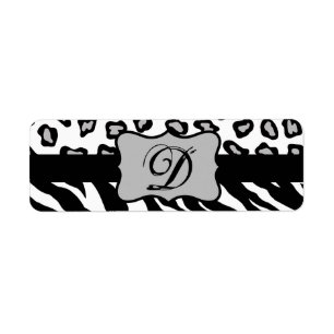 Black & White Zebra & Cheeta Skin Personalised