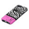 Black & White Zebra stripes with hot pink