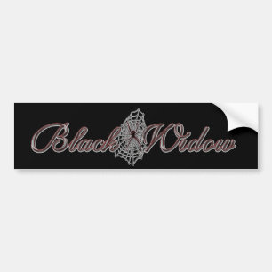 Black Widow Bumper Sticker 3