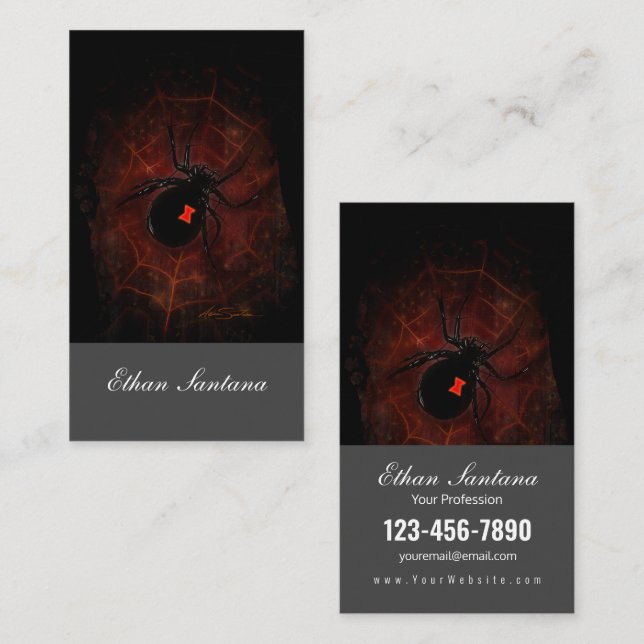 Black Widow Business Card (Front/Back)