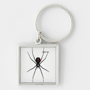 Black Widow design Key Ring