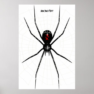 Black Widow design Poster