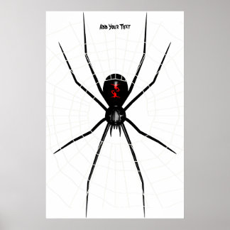 Black Widow design Poster