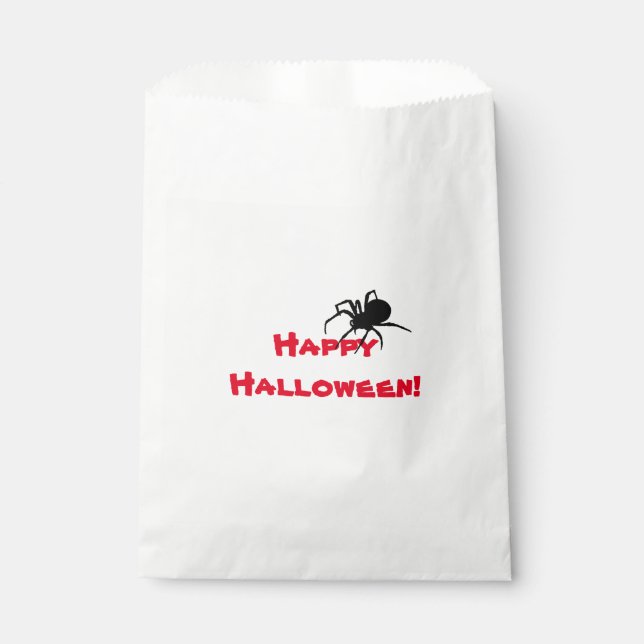 Black widow, Halloween Favour Bag (Front)
