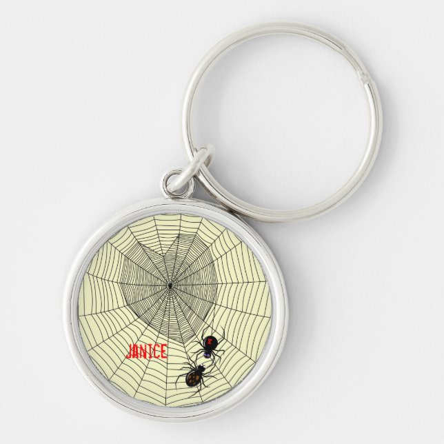 Black Widow Key Ring (Front)