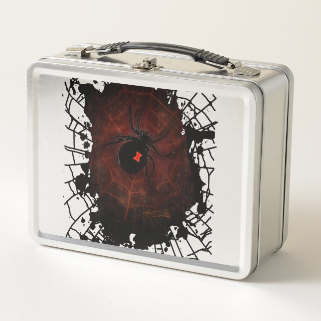Black Widow  Metal Lunch Box (Front)