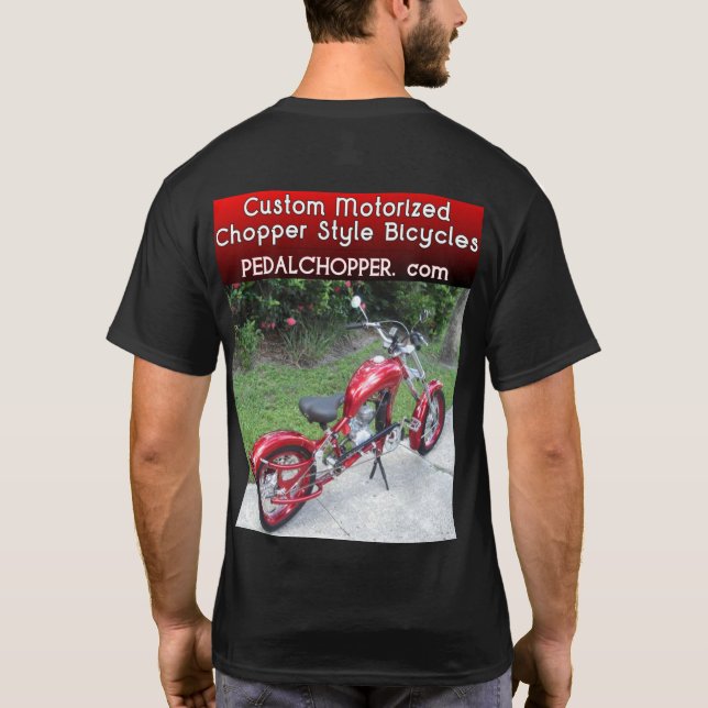Black Widow Motorised Bike T-Shirt (Back)