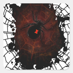 Black Widow (Signature Design) Square Sticker